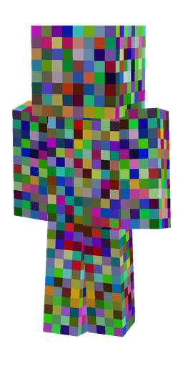 Blue skin: body, back render