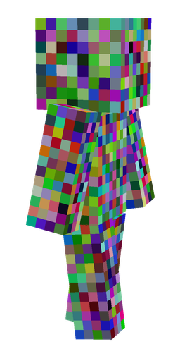 Blue skin: body, right side render
