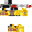 Classic skin: raw texture render