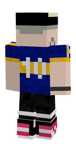 Black skin: body, back render