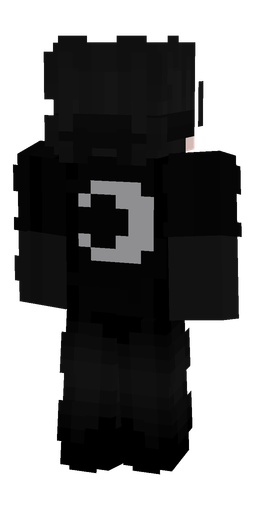 Black skin: body, back render