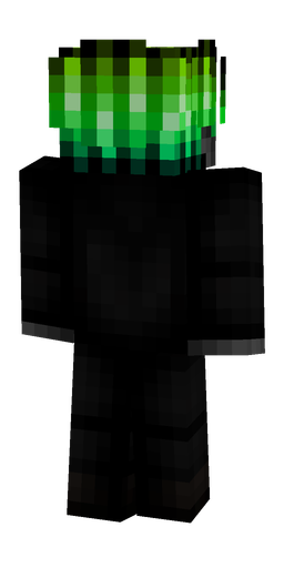 Black skin: body, back render