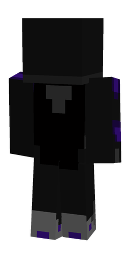Black skin: body, back render