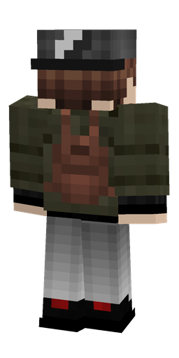 Black skin: body, back render