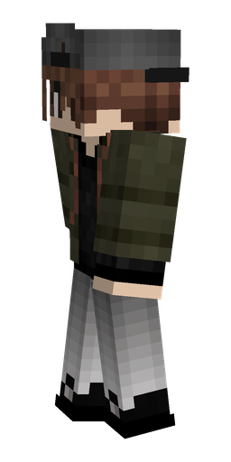 Black skin: body, left side render