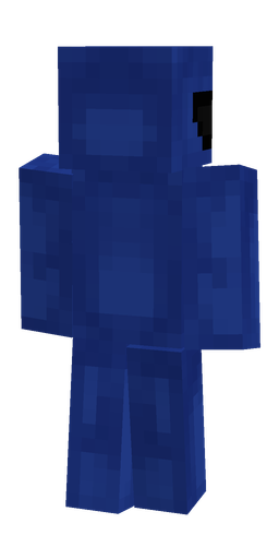 Blue skin: body, back render