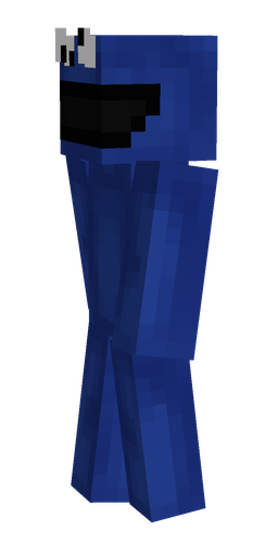 Blue skin: body, left side render