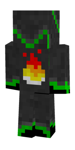Black skin: body, back render