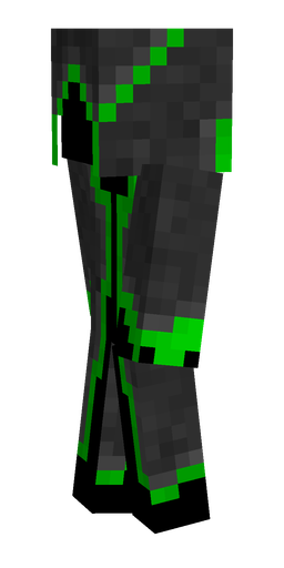 Black skin: body, left side render