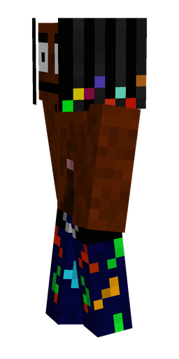 Black skin: body, left side render
