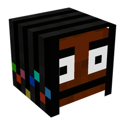 Black skin: head render