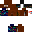 Black skin: raw texture render