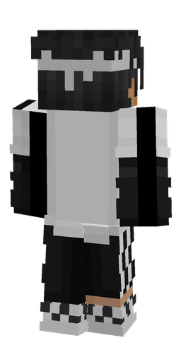 Black skin: body, back render