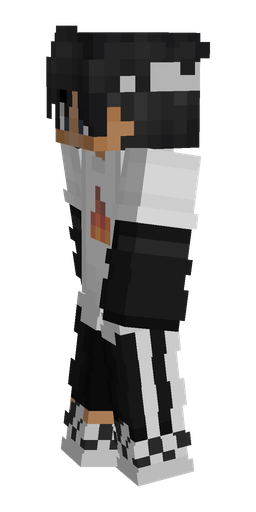 Black skin: body, left side render