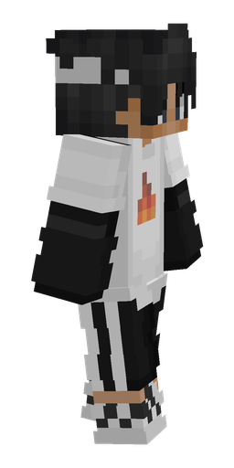 Black skin: body, right side render