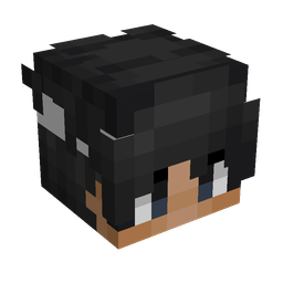 Black skin: head render