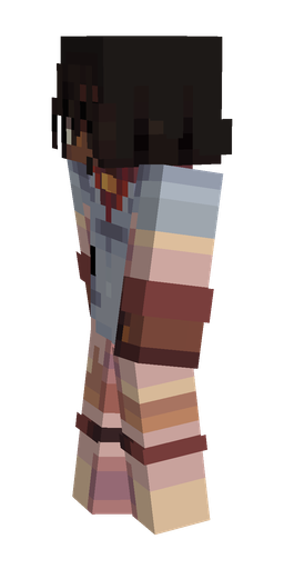 Black skin: body, left side render