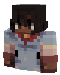 Black skin: bust render