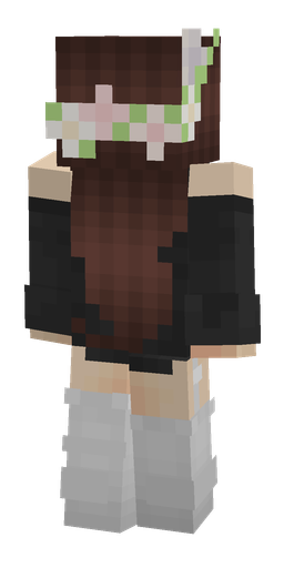 Black skin: body, back render