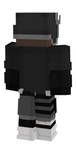 Black skin: body, back render