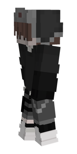 Black skin: body, left side render