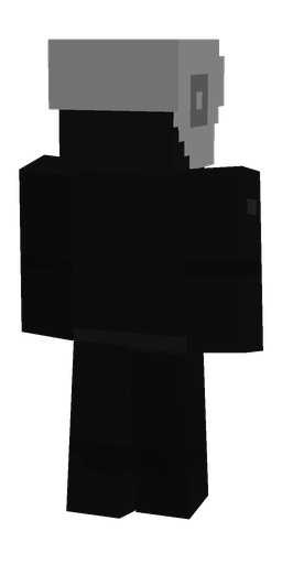Black skin: body, back render