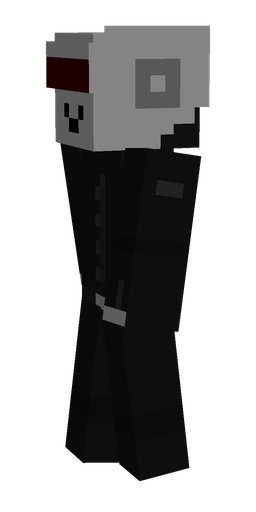 Black skin: body, left side render