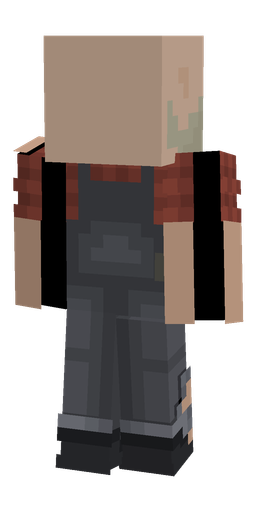 Black skin: body, back render