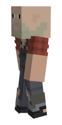 Black skin: body, left side render