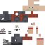 Black skin: raw texture render
