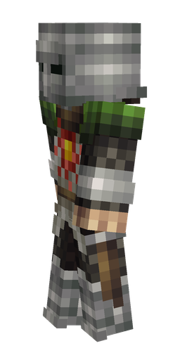 Black skin: body, left side render
