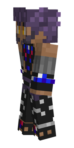 Black skin: body, left side render