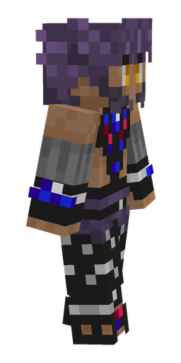 Black skin: body, right side render