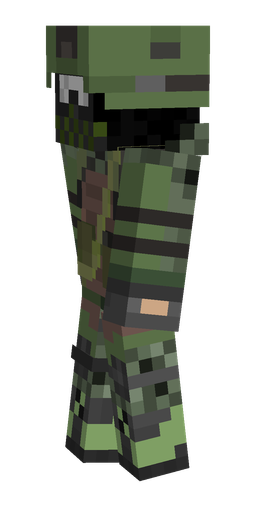 Black skin: body, left side render