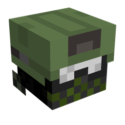 Black skin: head render