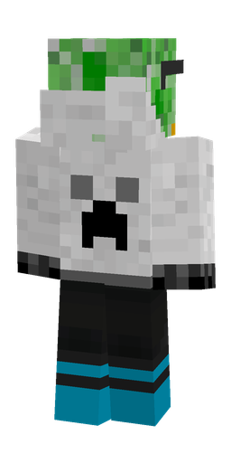 Black skin: body, back render