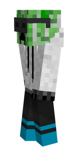 Black skin: body, left side render