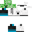Black skin: raw texture render