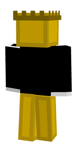 Black skin: body, back render