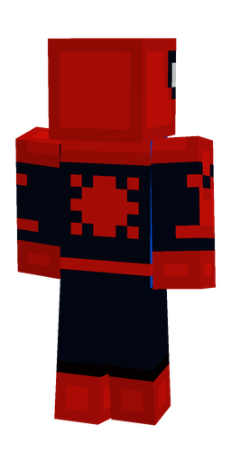 Black skin: body, back render