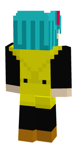 Black skin: body, back render