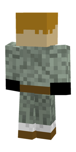 Brown skin: body, back render