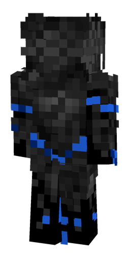 Black skin: body, back render