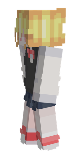 Black skin: body, left side render