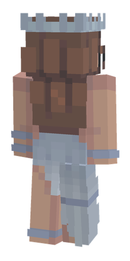 Blue skin: body, back render