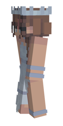 Blue skin: body, left side render