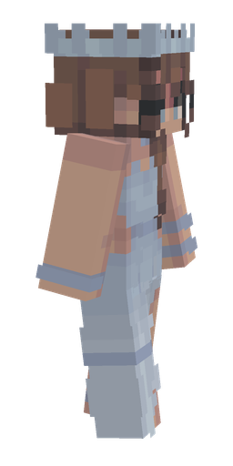 Blue skin: body, right side render