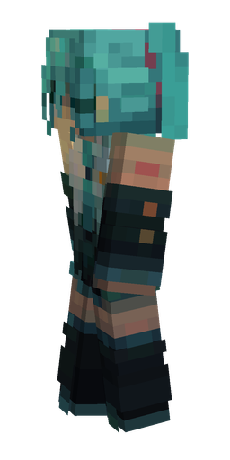 Black skin: body, left side render