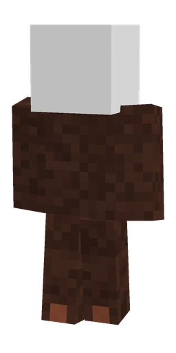 Brown skin: body, back render