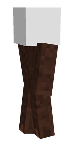 Brown skin: body, left side render